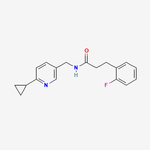 N-[(6-cyclopropylpyridin-3-yl)methyl]-3-(2-fluorophenyl)propanamide