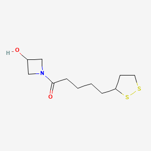 5-(1,2-Dithiolan-3-yl)-1-(3-hydroxyazetidin-1-yl)pentan-1-one