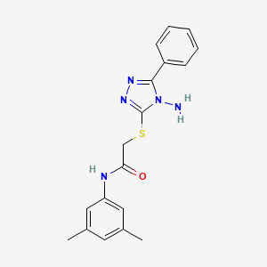 2-((4-amino-5-phenyl-4H-1,2,4-triazol-3-yl)thio)-N-(3,5-dimethylphenyl)acetamide