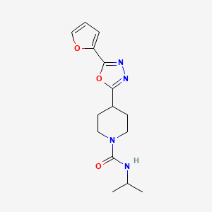 4-(5-(furan-2-yl)-1,3,4-oxadiazol-2-yl)-N-isopropylpiperidine-1-carboxamide