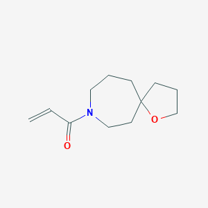 molecular formula C12H19NO2 B2394331 1-(1-Oxa-9-azaspiro[4.6]undecan-9-yl)prop-2-en-1-one CAS No. 2361639-26-9