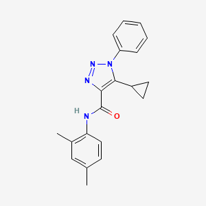 molecular formula C20H20N4O B2394332 5-cyclopropyl-N-(2,4-dimethylphenyl)-1-phenyl-1H-1,2,3-triazole-4-carboxamide CAS No. 954306-03-7