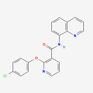 2-(4-chlorophenoxy)-N-quinolin-8-ylpyridine-3-carboxamide