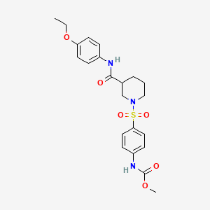 Methyl (4-((3-((4-ethoxyphenyl)carbamoyl)piperidin-1-yl)sulfonyl)phenyl)carbamate