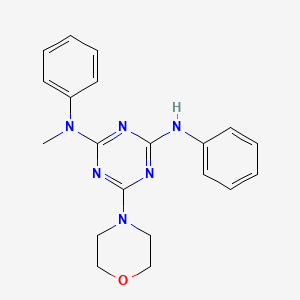 N2-methyl-6-morpholino-N2,N4-diphenyl-1,3,5-triazine-2,4-diamine