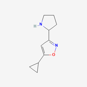 5-Cyclopropyl-3-pyrrolidin-2-yl-1,2-oxazole