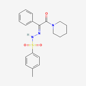 (E)-4-Methyl-N'-(2-oxo-1-phenyl-2-(piperidin-1-yl)ethylidene)benzenesulfonohydrazide