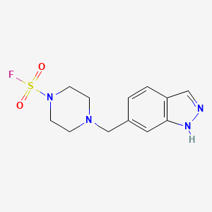 4-(1H-Indazol-6-ylmethyl)piperazine-1-sulfonyl fluoride