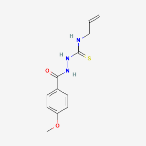 molecular formula C12H15N3O2S B2394378 N-allyl-2-(4-methoxybenzoyl)hydrazinecarbothioamide CAS No. 117026-15-0