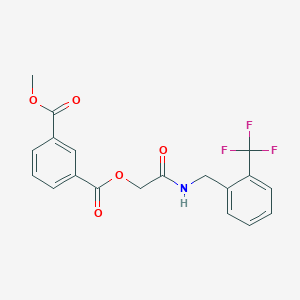 Methyl (2-oxo-2-((2-(trifluoromethyl)benzyl)amino)ethyl) isophthalate
