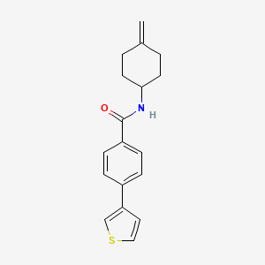 N-(4-methylidenecyclohexyl)-4-(thiophen-3-yl)benzamide