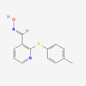 2-[(4-Methylphenyl)sulfanyl]nicotinaldehyde oxime