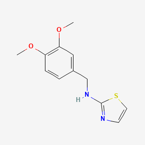 molecular formula C12H14N2O2S B2394461 (3,4-Dimethoxy-benzyl)-thiazol-2-yl-amine CAS No. 1515147-36-0