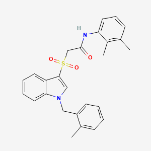 molecular formula C26H26N2O3S B2394491 N-(2,3-dimethylphenyl)-2-({1-[(2-methylphenyl)methyl]-1H-indol-3-yl}sulfonyl)acetamide CAS No. 850932-86-4