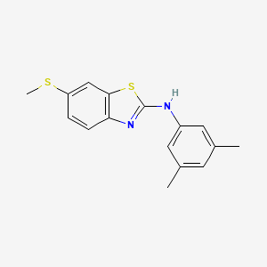 molecular formula C16H16N2S2 B2394496 N-(3,5-dimethylphenyl)-6-(methylthio)benzo[d]thiazol-2-amine CAS No. 890965-68-1