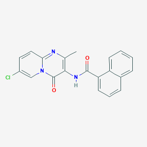 N-(7-chloro-2-methyl-4-oxopyrido[1,2-a]pyrimidin-3-yl)naphthalene-1-carboxamide