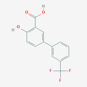 molecular formula C14H9F3O3 B2394558 2-hydroxy-5-[3-(trifluoromethyl)phenyl]benzoic Acid CAS No. 199339-51-0