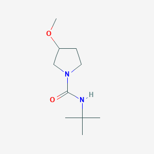 molecular formula C10H20N2O2 B2394559 N-tert-butyl-3-methoxypyrrolidine-1-carboxamide CAS No. 1700023-35-3