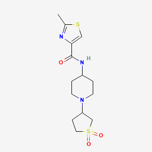 N-(1-(1,1-dioxidotetrahydrothiophen-3-yl)piperidin-4-yl)-2-methylthiazole-4-carboxamide