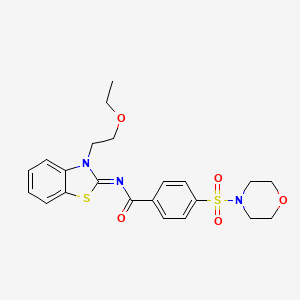 (Z)-N-(3-(2-ethoxyethyl)benzo[d]thiazol-2(3H)-ylidene)-4-(morpholinosulfonyl)benzamide