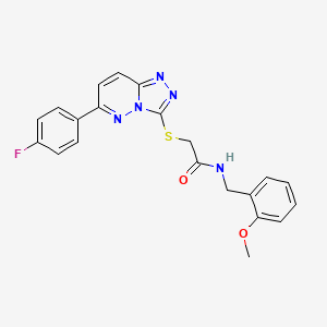 2-((6-(4-fluorophenyl)-[1,2,4]triazolo[4,3-b]pyridazin-3-yl)thio)-N-(2-methoxybenzyl)acetamide