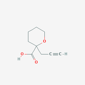 molecular formula C9H12O3 B2394578 2-(Prop-2-yn-1-yl)oxane-2-carboxylic acid CAS No. 1934399-31-1
