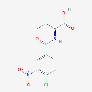 (2S)-2-[(4-chloro-3-nitrobenzoyl)amino]-3-methylbutanoic acid