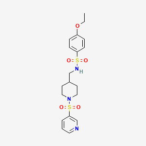 4-ethoxy-N-((1-(pyridin-3-ylsulfonyl)piperidin-4-yl)methyl)benzenesulfonamide