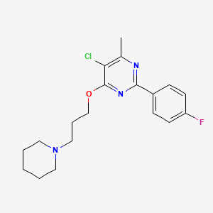 molecular formula C19H23ClFN3O B2394586 Sigma-1 receptor antagonist 3 