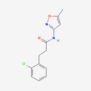 3-(2-chlorophenyl)-N-(5-methyl-1,2-oxazol-3-yl)propanamide