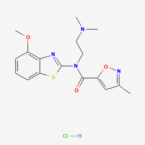 N-(2-(dimethylamino)ethyl)-N-(4-methoxybenzo[d]thiazol-2-yl)-3-methylisoxazole-5-carboxamide hydrochloride