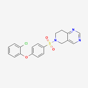 6-((4-(2-Chlorophenoxy)phenyl)sulfonyl)-5,6,7,8-tetrahydropyrido[4,3-d]pyrimidine