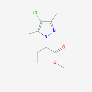 ethyl 2-(4-chloro-3,5-dimethyl-1H-pyrazol-1-yl)butanoate