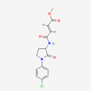 Methyl (E)-4-[[1-(4-chlorophenyl)-2-oxopyrrolidin-3-yl]amino]-4-oxobut-2-enoate