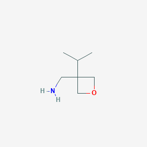 molecular formula C7H15NO B2394642 [3-(Propan-2-yl)oxetan-3-yl]methanamine CAS No. 1539197-30-2