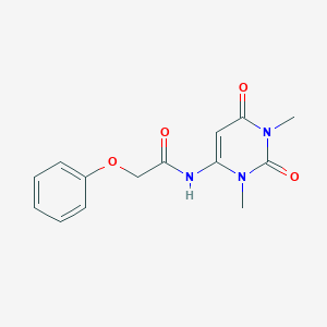 N-(1,3-dimethyl-2,6-dioxo-1,2,3,6-tetrahydropyrimidin-4-yl)-2-phenoxyacetamide