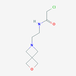 2-Chloro-N-[2-(2-oxa-6-azaspiro[3.3]heptan-6-yl)ethyl]acetamide
