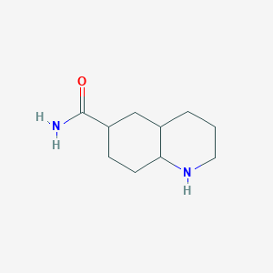 molecular formula C10H18N2O B2394657 Decahydroquinoline-6-carboxamide CAS No. 1052559-55-3