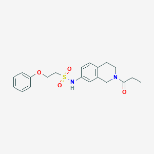 2-phenoxy-N-(2-propionyl-1,2,3,4-tetrahydroisoquinolin-7-yl)ethanesulfonamide