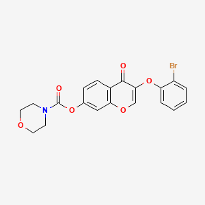 molecular formula C20H16BrNO6 B2394665 3-(2-bromophenoxy)-4-oxo-4H-chromen-7-yl morpholine-4-carboxylate CAS No. 637749-23-6