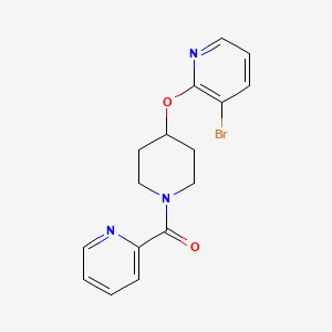 (4-((3-Bromopyridin-2-yl)oxy)piperidin-1-yl)(pyridin-2-yl)methanone
