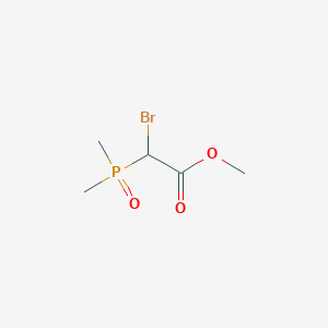 molecular formula C5H10BrO3P B2394716 Methyl 2-bromo-2-dimethylphosphorylacetate CAS No. 91154-38-0
