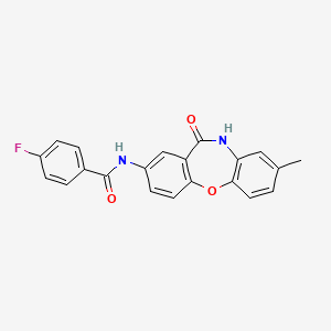 N-(8-Methyl-11-oxo-10H-dibenzo[b,f][1,4]oxazepine-2-yl)-4-fluorobenzamide