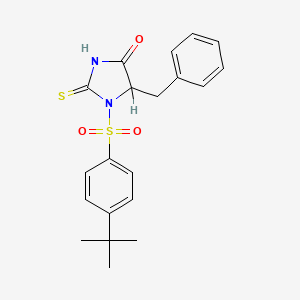 5-Benzyl-1-(4-tert-butylphenyl)sulfonyl-2-sulfanylideneimidazolidin-4-one