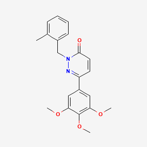 molecular formula C21H22N2O4 B2394728 2-(2-methylbenzyl)-6-(3,4,5-trimethoxyphenyl)pyridazin-3(2H)-one CAS No. 899990-98-8