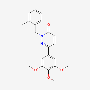 2-[(2-Methylphenyl)methyl]-6-(3,4,5-trimethoxyphenyl)pyridazin-3-one