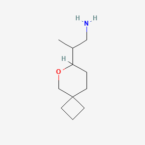 molecular formula C11H21NO B2394729 2-(6-Oxaspiro[3.5]nonan-7-yl)propan-1-amine CAS No. 2248401-67-2