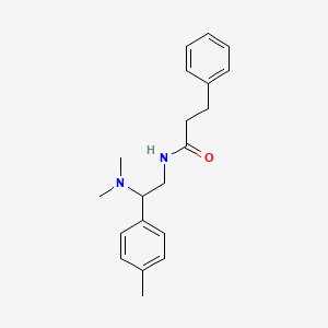 molecular formula C20H26N2O B2394731 N-(2-(dimethylamino)-2-(p-tolyl)ethyl)-3-phenylpropanamide CAS No. 941964-28-9