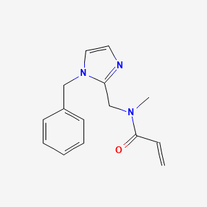 molecular formula C15H17N3O B2394733 N-[(1-benzyl-1H-imidazol-2-yl)methyl]-N-methylprop-2-enamide CAS No. 2094548-04-4