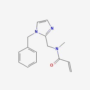N-[(1-benzyl-1H-imidazol-2-yl)methyl]-N-methylprop-2-enamide